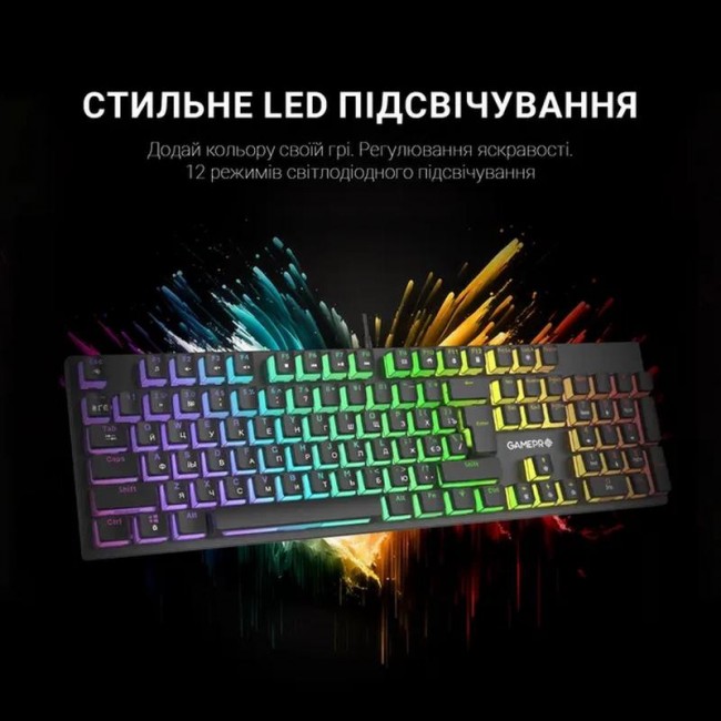 GamePro MK85B Blue Switch RGB USB Black (MK85B)