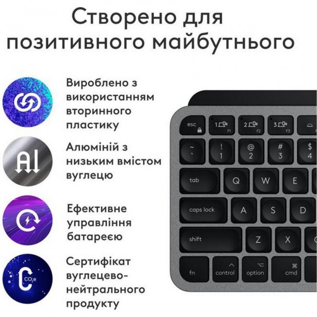 Logitech MX Keys Mini For Mac Space Gray (920-012652)