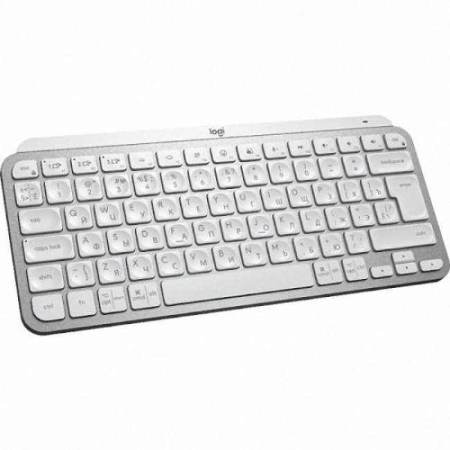 Клавиатура Logitech MX Keys Mini For Mac Wireless Illuminated Pale Grey (920-010526)