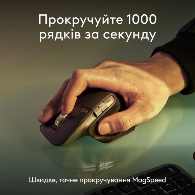 Беспроводная клавиатура и мышь Logitech MX Keys S Combo for Mac Space Gray (920-012845)