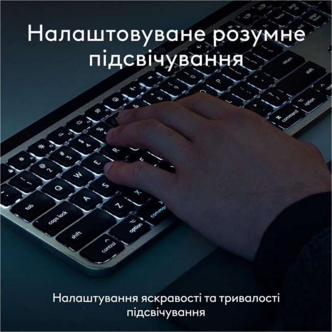Клавиатура Logitech MX Keys S for Mac Space Gray (920-011637)