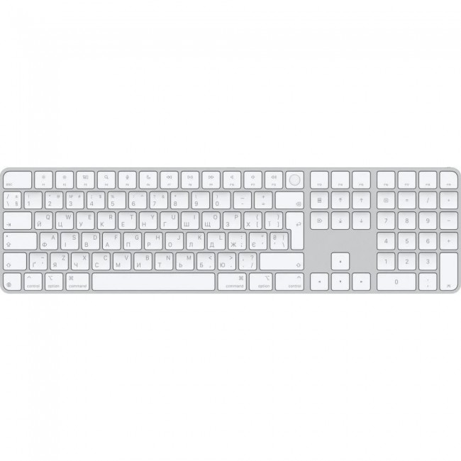Клавиатура Apple Magic Keyboard with Touch ID and Numeric Keypad for Mac with Apple silicon USB-C White Keys (MXK73)