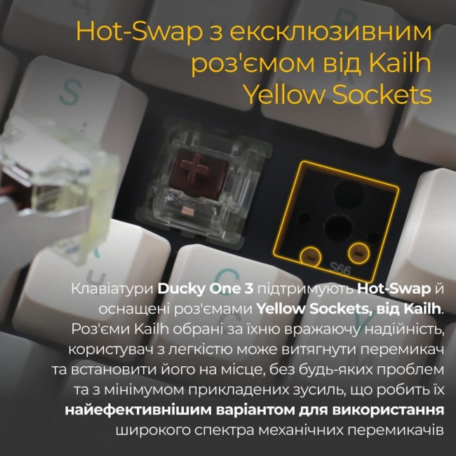 Ducky One 3 Cherry MX Brown UA USB Cream (DKON2108-BUAPXМAEGGC1)