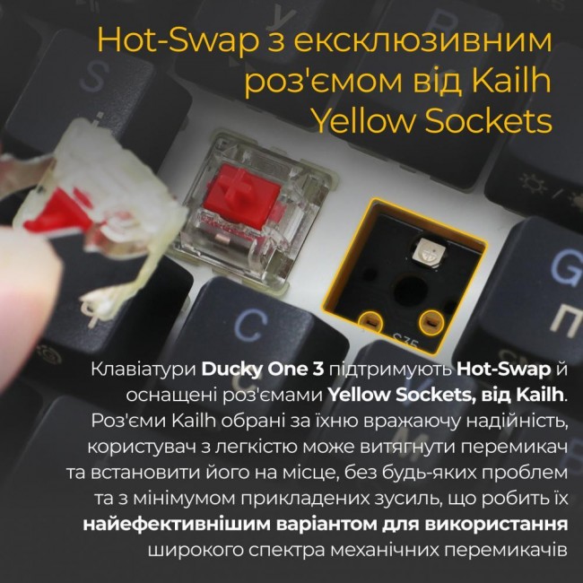 Ducky One 3 SF Cherry MX Red RGB UA USB Black (DKON2167ST-RUAPXCLAWSC1)