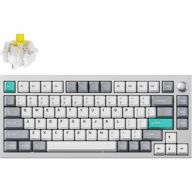Lemokey P1 Pro Keychron Super Banana Space Silver (P1P-X4-UA)