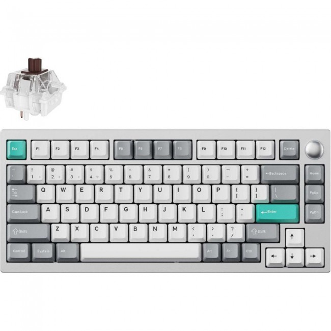 Lemokey P1 Pro Keychron Super Brown Space Silver (P1P-X3-UA)