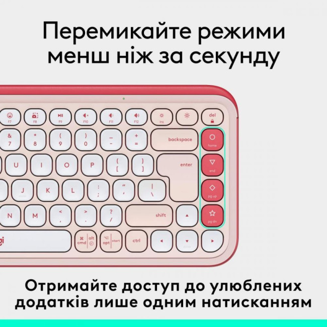 Logitech POP Icon Keys Rose (920-013073)