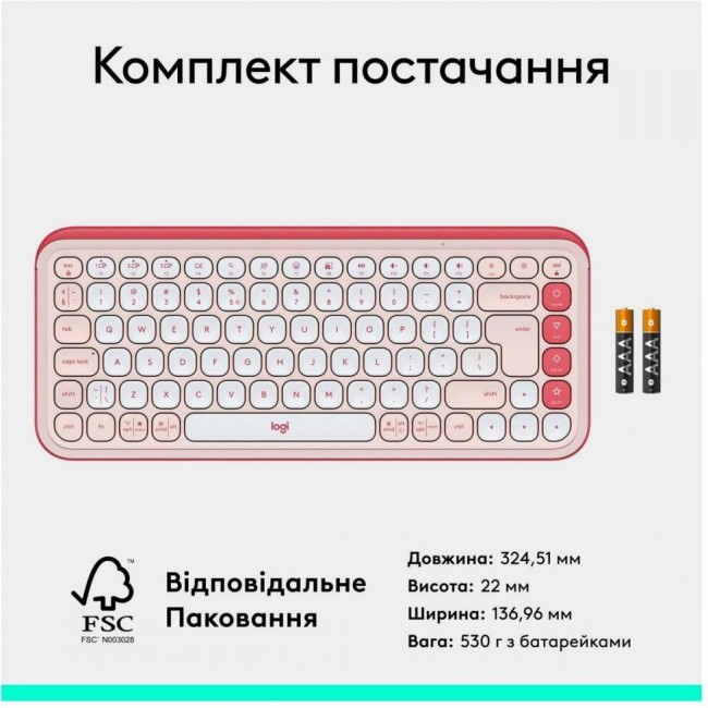 Logitech POP Icon Keys Rose (920-013073)