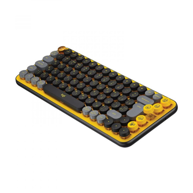 Клавіатура Logitech POP Keys Wireless Mechanical Keyboard UA Blast Yellow (920-010735)