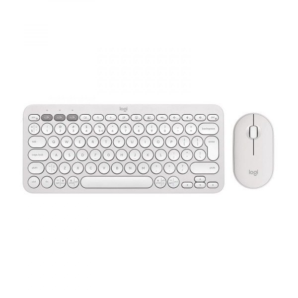 Комплект: клавиатура и мышь Logitech Pebble 2 Combo White Wireless (920-012240)