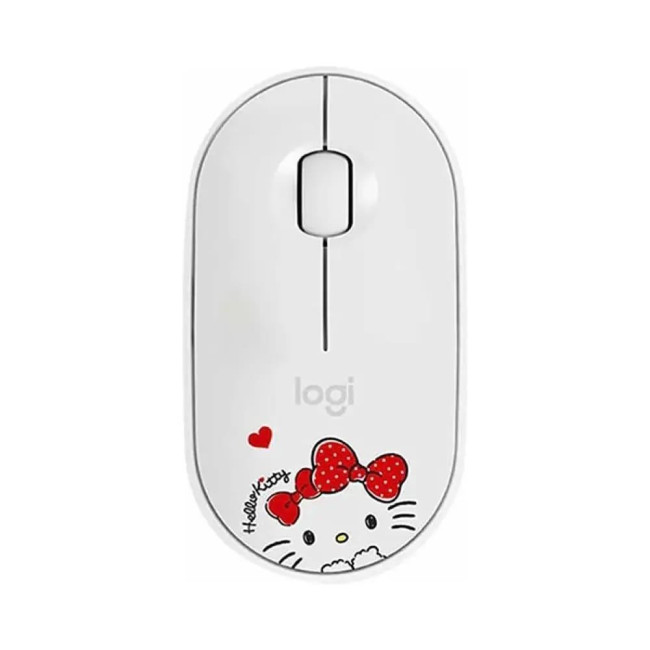 Миша Logitech Pebble M350 Hello Kitty White (910-006031)