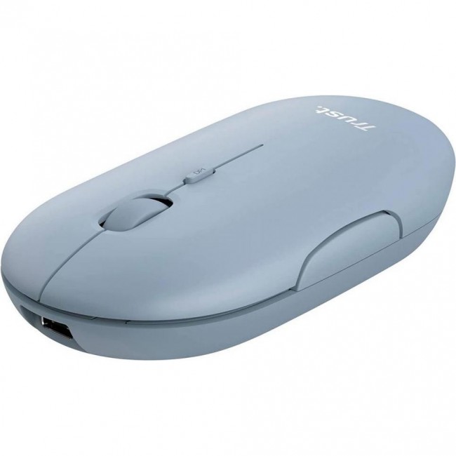 Trust Puck Rechargeable Ultra-Thin BT WL Silent Blue (24126)