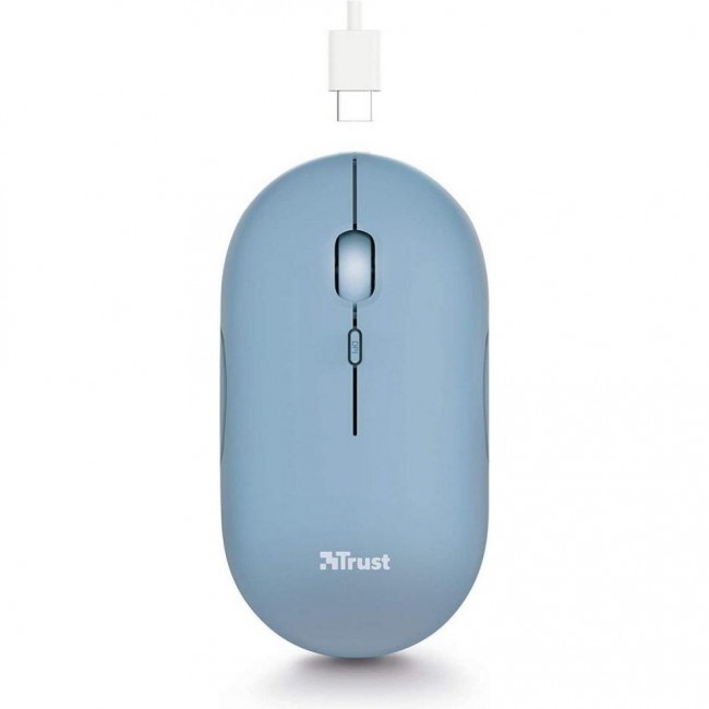 Trust Puck Rechargeable Ultra-Thin BT WL Silent Blue (24126)
