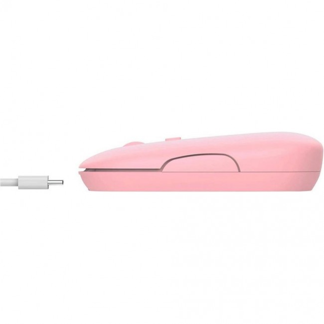 Trust Puck Rechargeable Ultra-Thin BT WL Silent Pink (24125)
