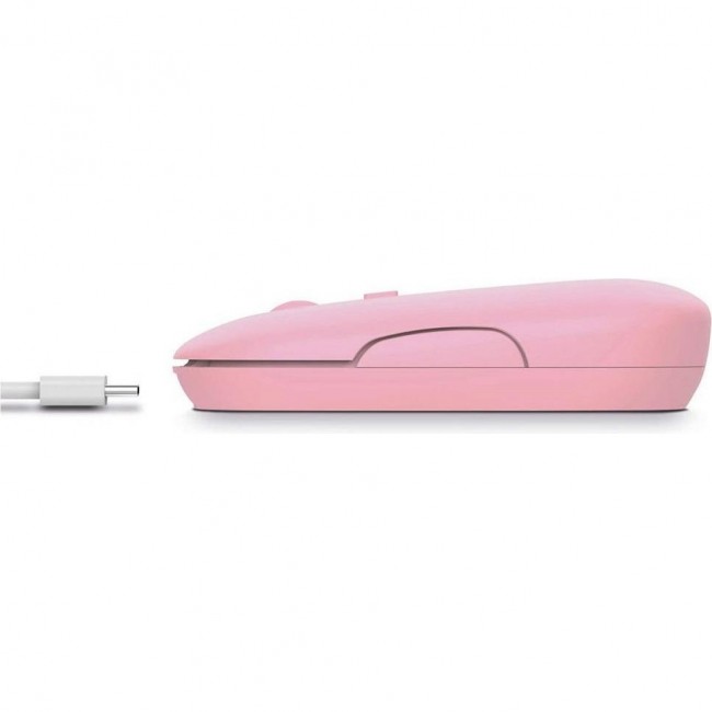 Trust Puck Rechargeable Ultra-Thin BT WL Silent Pink (24125)