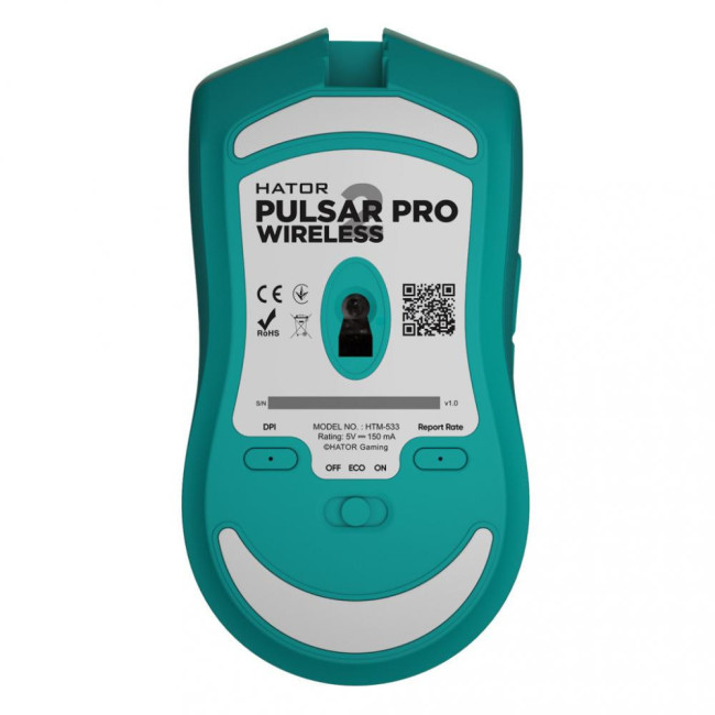 Мышь HATOR Pulsar 2 Pro Wireless Mint (HTM-533)