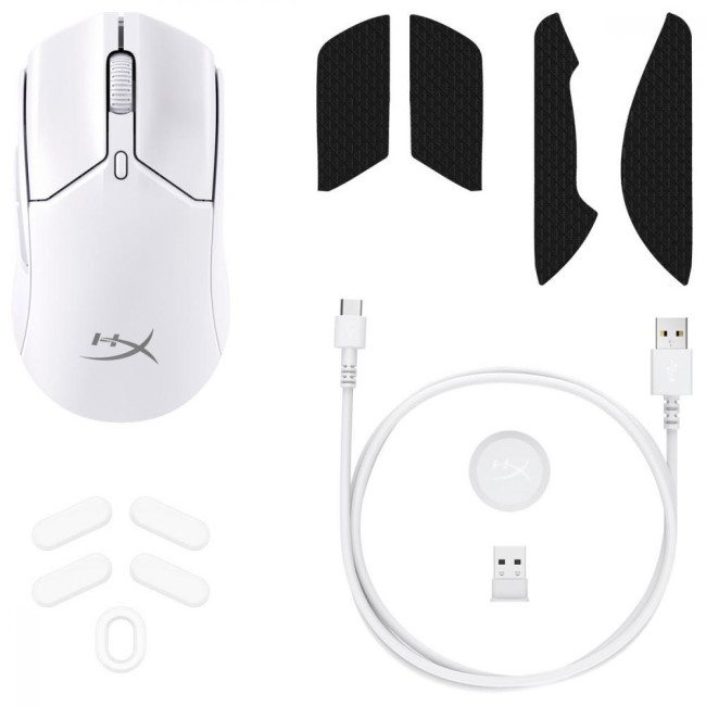 Мышь HyperX Pulsefire Haste 2 Mini Wireless white (7D389AA)