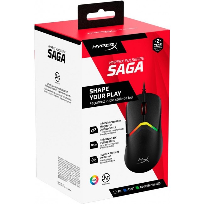 HyperX Pulsefire Saga Black (A2PB3AA)