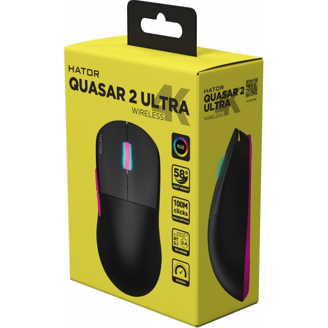 HATOR Quasar 2 Ultra 4K Wireless Black/Pink (HTM570BP)
