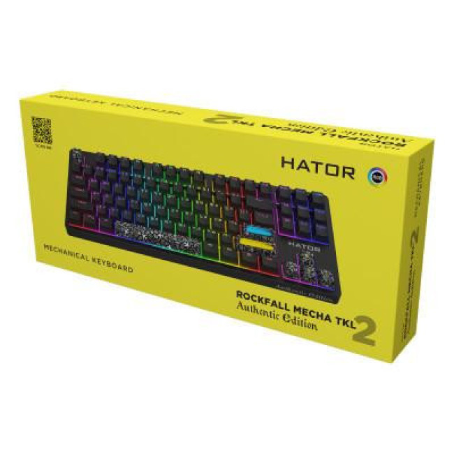 Клавіатура HATOR Rockfall 2 Mecha TKL Authentic Edition Black (HTK-530)
