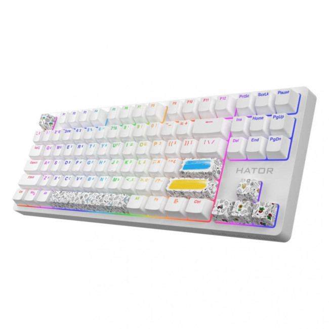 Клавіатура HATOR Rockfall 2 Mecha TKL Authentic Edition White (HTK-531)