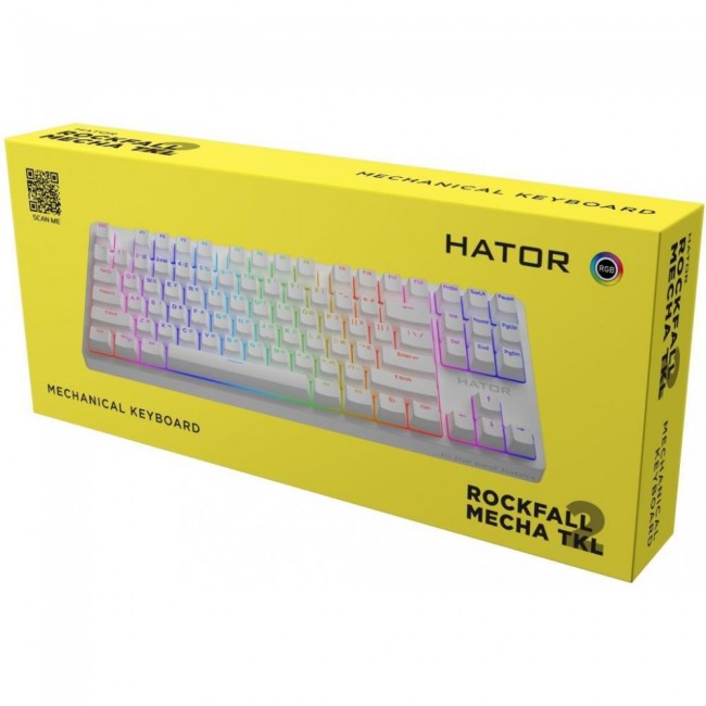 Клавиатура HATOR Rockfall 2 Mecha TKL Orange White (HTK-521)