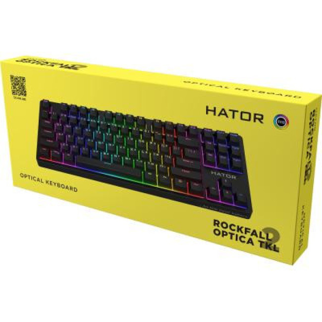 Клавиатура HATOR Rockfall 2 Optica TKL Black Switch Black (HTK-730)