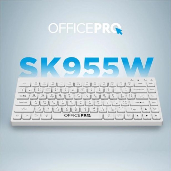 OfficePro SK955W Wireless/Bluetooth White