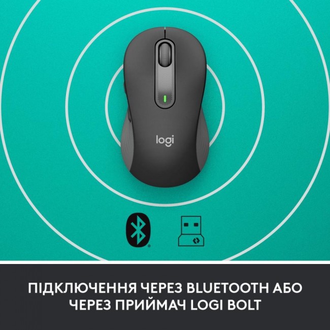 Logitech Signature M650 L Wireless Mouse for Business Graphite (910-006348)