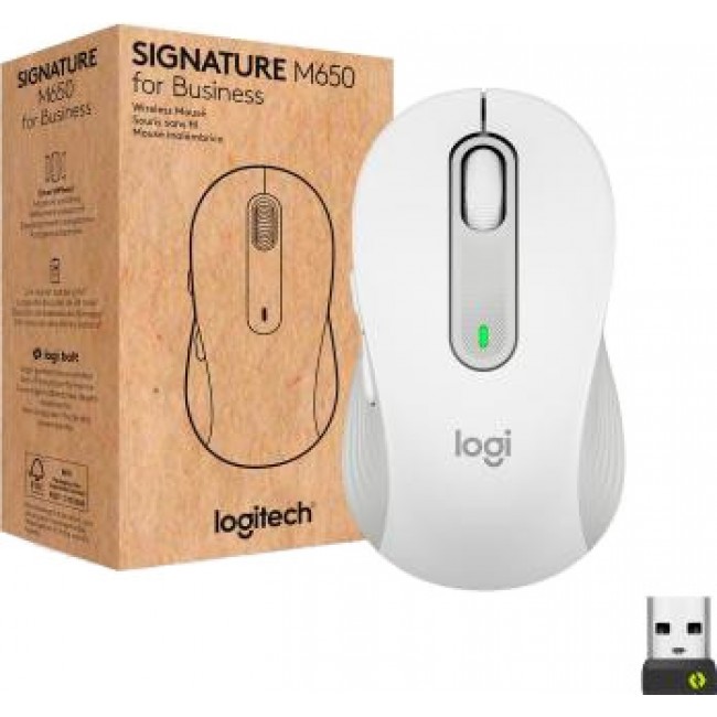 Компьютерная мышь Logitech Signature M650 for Business Large Off-White (910-006349)