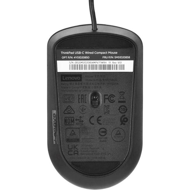 Мышь Lenovo ThinkPad USB-C Wired Compact Mouse (4Y51D20850)