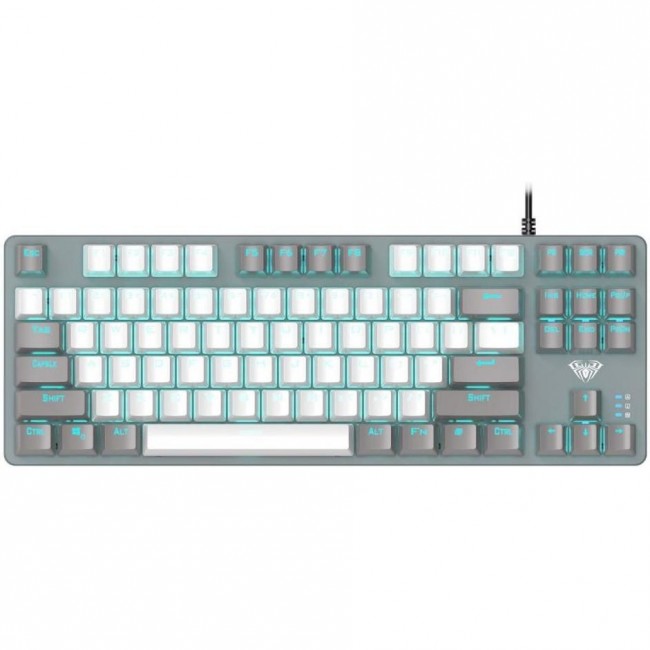 AULA Wind F3287 Mechanical Grey/White KRGD Blue USB EN/UA (6948391240954)