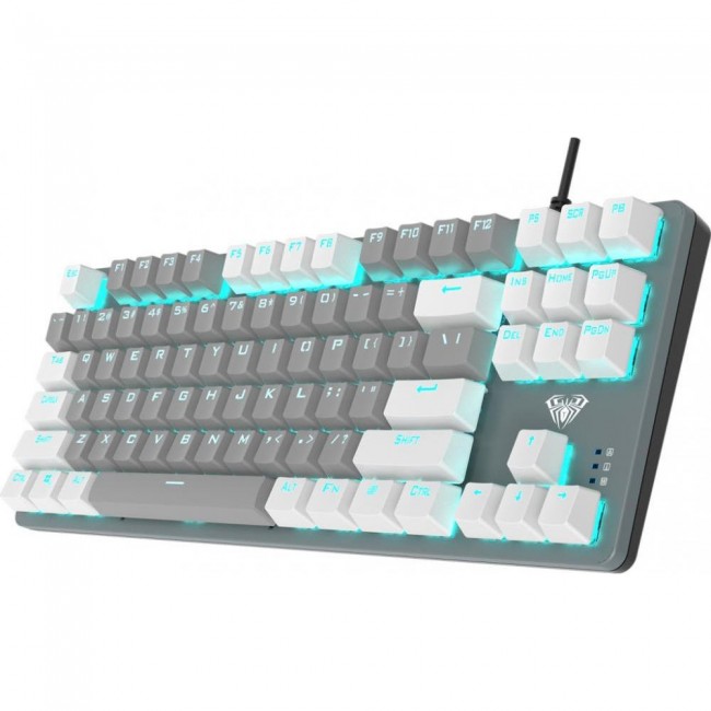 AULA Wind F3287 Mechanical White/Grey KRGD Blue USB EN/UA (6948391240688)