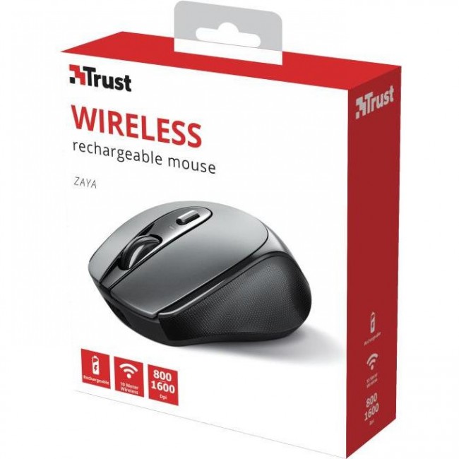 Trust Zaya Rechargeable WL Black (23809)