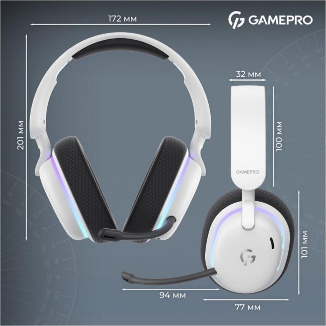 GamePro Asgard Bragi RGB White (HSW250W)
