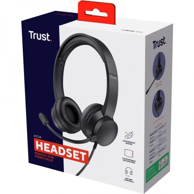 Trust Ayda mini-jack 3.5mm Black (25087)