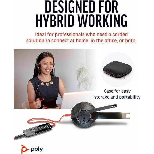 POLY BlackWire 5220 USB-A HS Stereo Black (80R97AA)