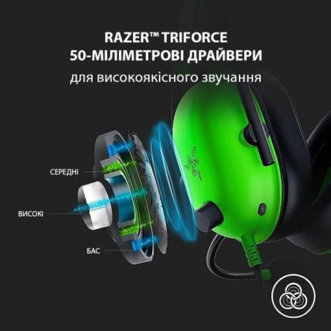 Razer Blackshark V2 X Green (RZ04-03240600-R3M1)