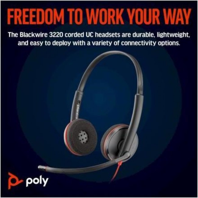 POLY Blackwire 3220 Black (8X228AA)