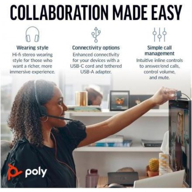 POLY Blackwire 3220 Black (8X228AA)