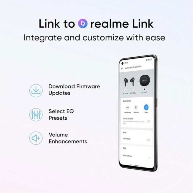 Наушники TWS realme Buds T110 Blue