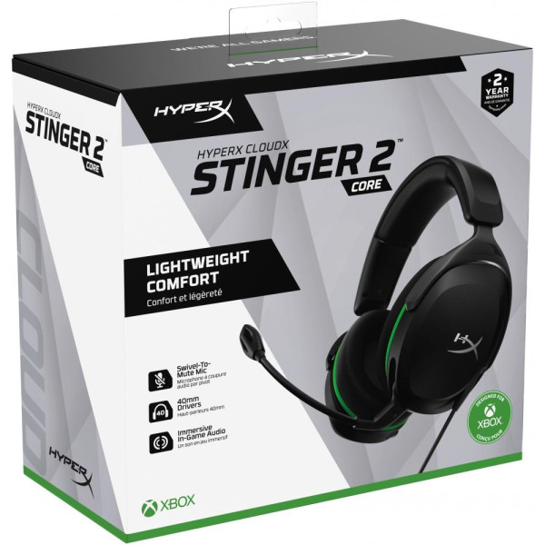 Наушники с микрофоном HyperX Cloud Stinger 2 Core Xbox Black (6H9B8AA)