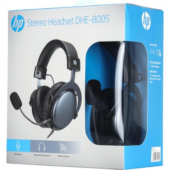 HP DHE-8005 Gaming Red LED Black
