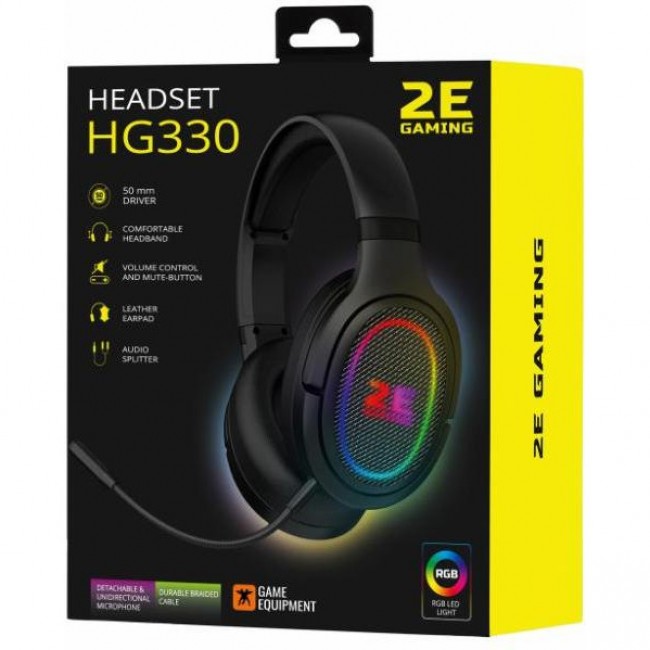 2E GAMING HG330 RGB 3.5mm Black (2E-HG330BK)