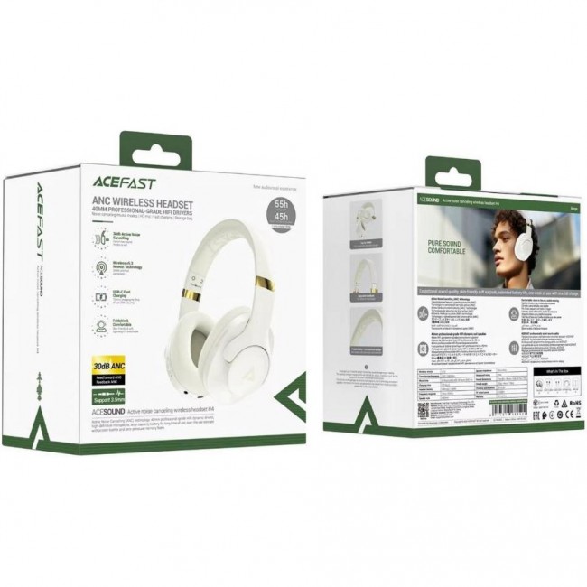 Acefast H4 ANC Beige (6974316283522)