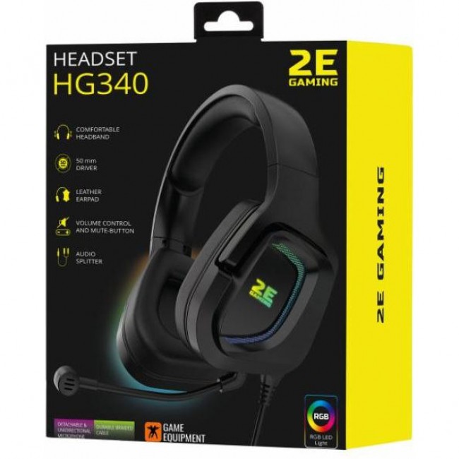 2E HG340 RGB 3.5mm Black (2E-HG340BK)