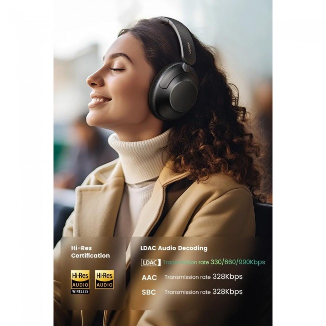 UGREEN HP202 HiTune Max5 Hybrid ANC Black (25255)