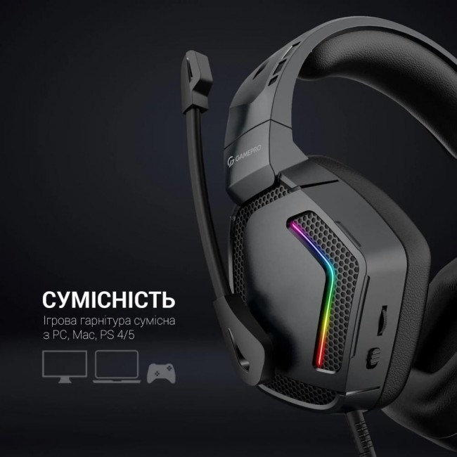 GamePro HS605 RGB Black