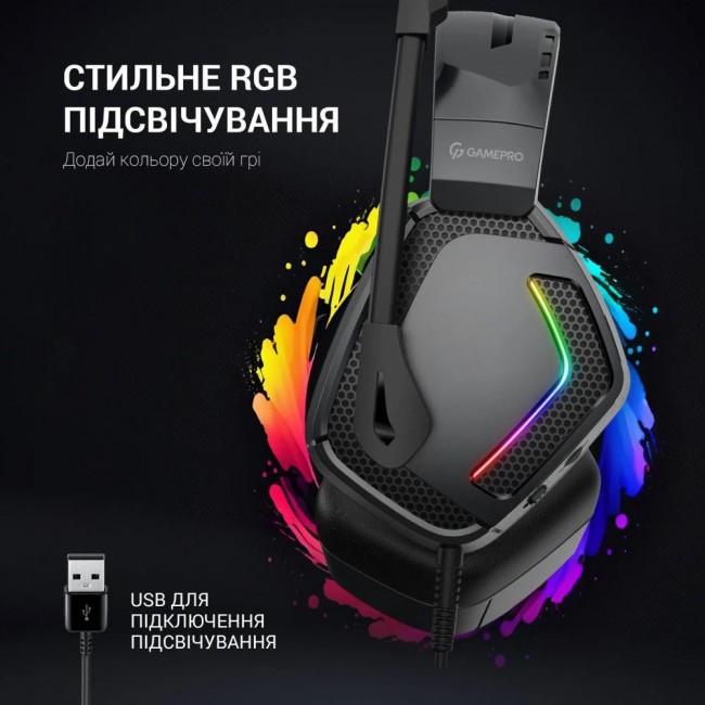 GamePro HS605 RGB Black