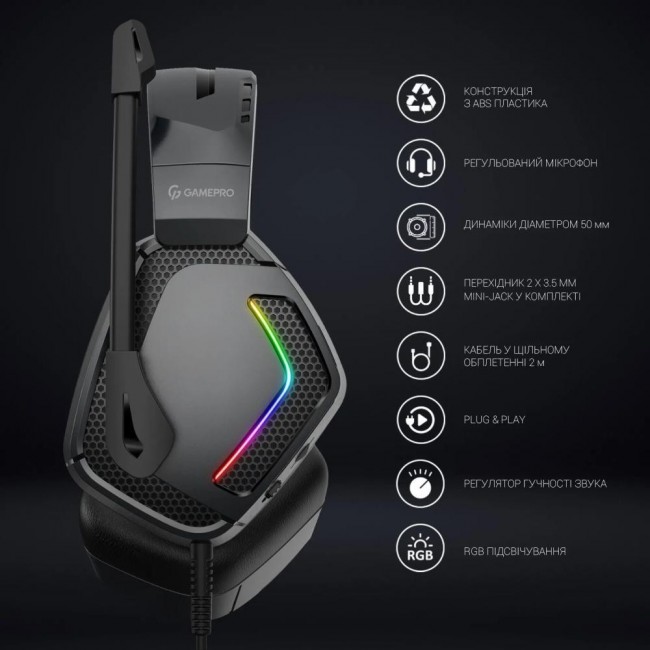GamePro HS605 RGB Black